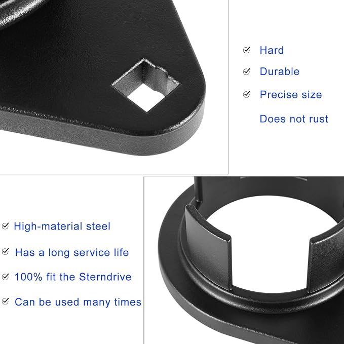 Danti Bravo 3 Tool Kit - 91-8053741 Bearing Carrier Nuts Tool & 91-805457T1 Propeller Prop Nut Socket Wrench & 91-805374 Blackhawk Drive Bearing Carrier Tool - for Mercury Bravo III Sterndrives