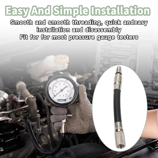 12mm Compression Tester Adapter 5608 for Ford 4.6L 5.4L 6.8L 3-Valve Engines 2008+ Triton Spark Plug Thread Adapter Automotive Engine Compression Test Tool