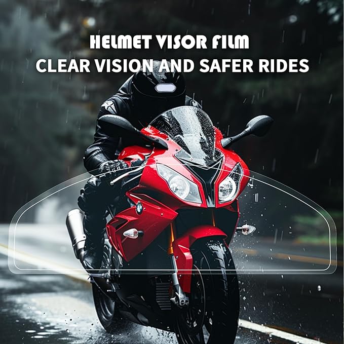 2PCS Motorcycle Helmet Visor Tint Anti Fog Film,Motorcycle Helmet with Visors Film Insert for Clear Vision,Motorcycles Accessories Motorcycles Visors Rainproof Sticker