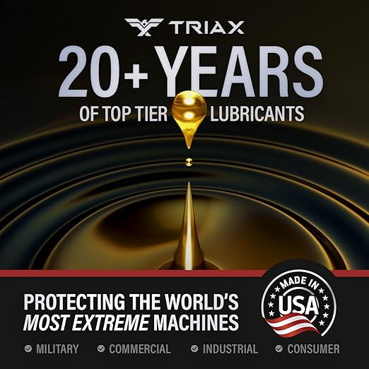 TRIAX Powerflow AW 46 Multi-Viscosity HLP Hydraulic Oil | 6,000 Hour Extended Life | Triple Anti-Wear | True All Season | Pour Point Down to -40F | Virtually Zero Foaming (5 Gallon)