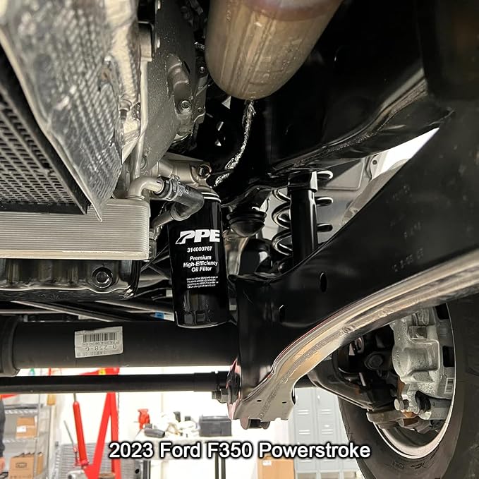 Pacific Performance Engineering Premium High-Efficiency Engine Oil Filter compatible with 2011-2024 Ford Superduty 6.7L Power Stroke