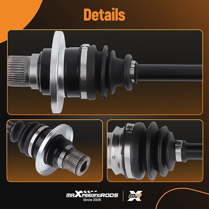 maXpeedingrods 2 Pcs CV Axle Shaft Assembly Fit for Suzuki King Quad 450 2007-2010, King Quad 500 2009-2020, King Quad 750 2008-2020, Rear Right Left Driver Paseenger Side, Replace# 64901-31G41