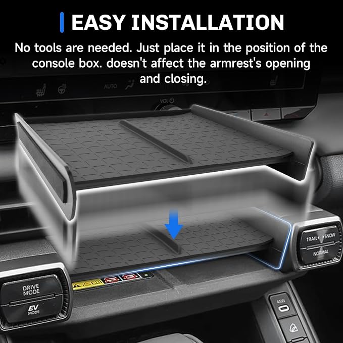 SXCY for 2026 Toyota RAV4 Center Console Organizer Tray for 2026 Toyota RAV4 Accessories Front Center Console Tray 2026 RAV4 Armrest Front Console Organizer Tray | 2026 RAV4 Front Center Console Tray