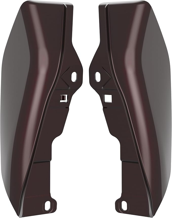 Color - Matched Mid Frame Air Deflectors Heat Shield, Perfectly Fit for Harley Touring Models 2009-2026 Midnight Crimson