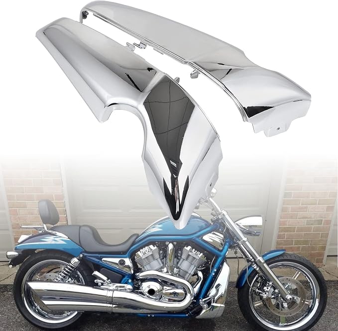 Chrome Motorcycle Radiator Side Cover Panel Fairing For Harley V-Rod VRSCAW VRSCX 2001-UP(Do not fit V-Rod Muscle!!!)