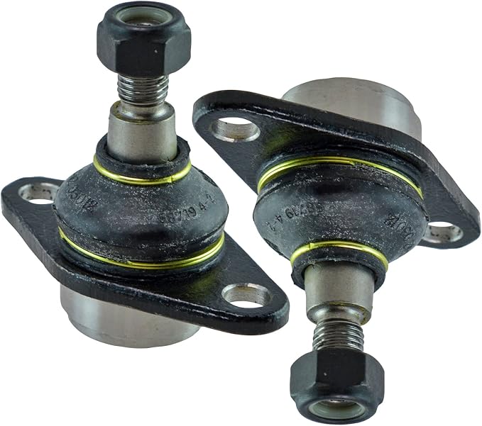 TRQ Front Lower Driver and Passenger Side Ball Joint Set Compatible with 2007-2008 Mini Cooper Convertible 2002-2006 Cooper