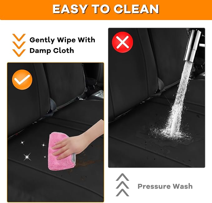 Truck Seat Cover Compatible with 2006-2024 2025 Isuzu NPR Front 40/60 Split Bench Seat Cover