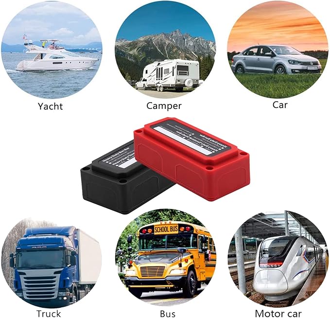 300A Bus Bar 12V DC Waterproof Power Distribution Block with 4 x 3/8" (M10) Terminal Studs Heavy Duty Battery Terminal Block 12v Junction Block for Automotive Marine RV(Positive & Ground)
