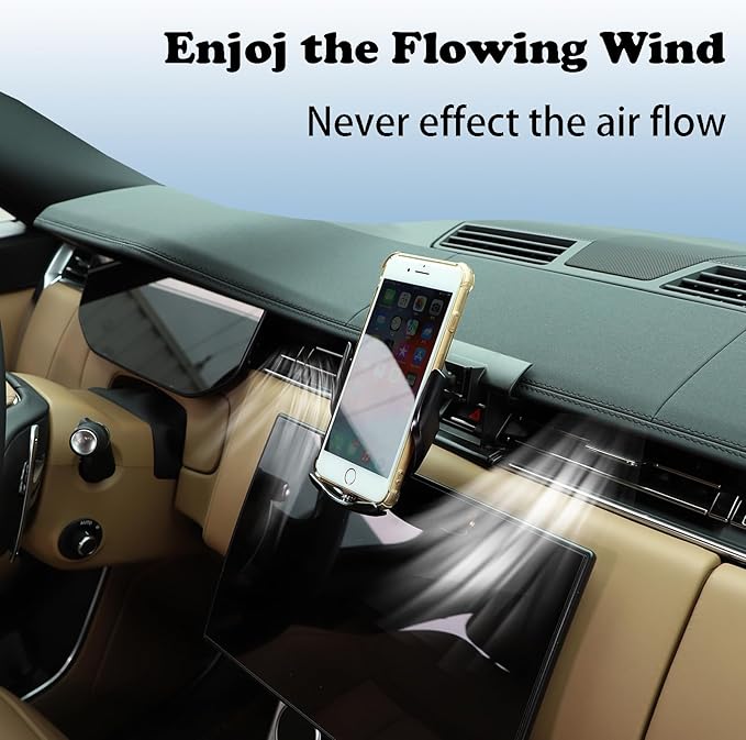 Car Phone Holder Mount Phone Mount Compatible with Land Rover Range Rover Sport/Vogue 2023 2024,Central Control Air Outlet Mobile Phone Bracket (Style D)