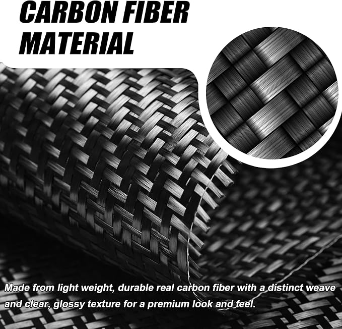 13PCS Real Carbon Fiber Interior Trim Kit Compatible with BMW 3 Series F30 F31 F34 2012–2019, 4 Series F32 F33 F36 2014–2020, Interior Decor Sticker Accessories
