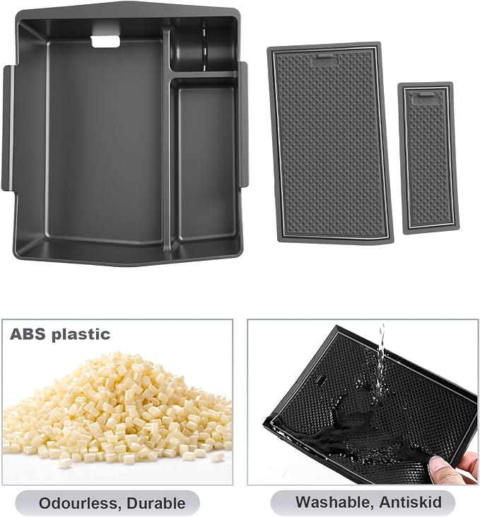 SKTU 2-Pack for 2025 Subaru Forester Center Console Organizer for 2025 Subaru Forester Console Tray & Hidden Storage Box Subaru Forester 2025 Accessories ABS Durable