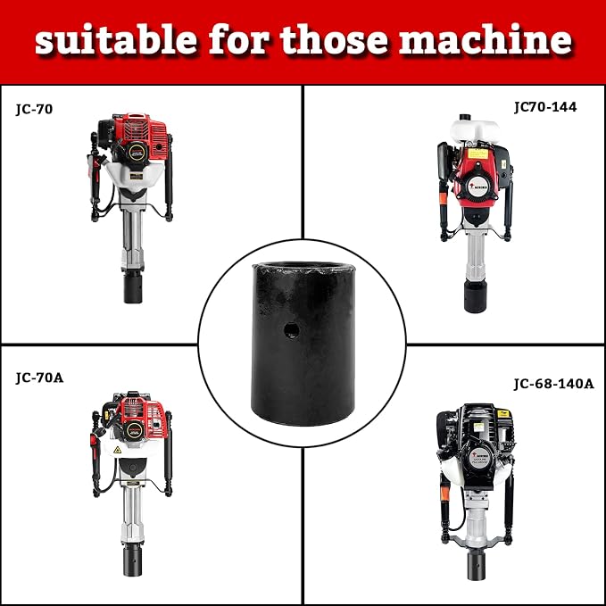 Pile sleeve for 2.7 Inch(70mm) pile socket for JACKCHEN gasoline pile driver