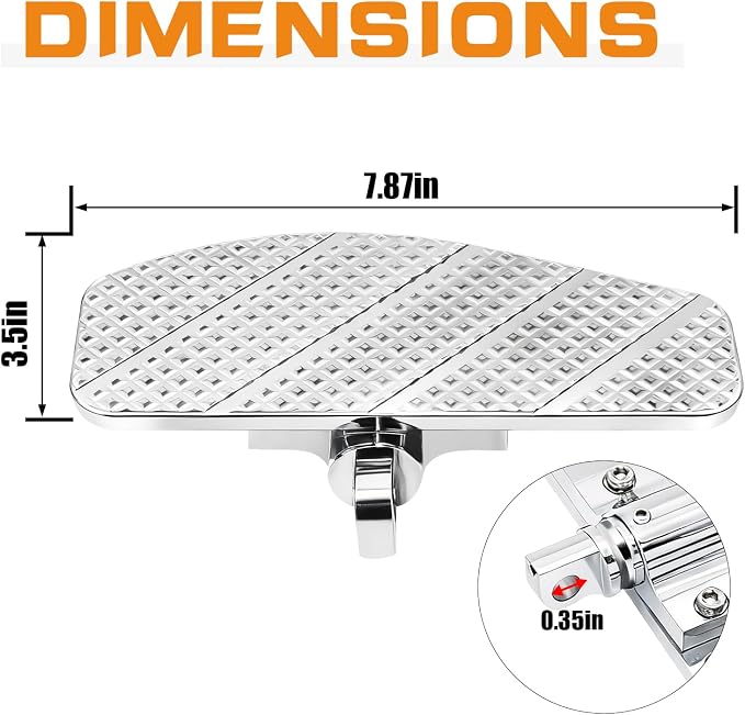 Rider's Mini Floorboard Front Footpegs for 2018-2025 Harley Davidson FX Softail Breakout, Street Bob, FXDR 114, Fat Bob, Low Rider, Low Rider S/ST, Softail Standard, Slims