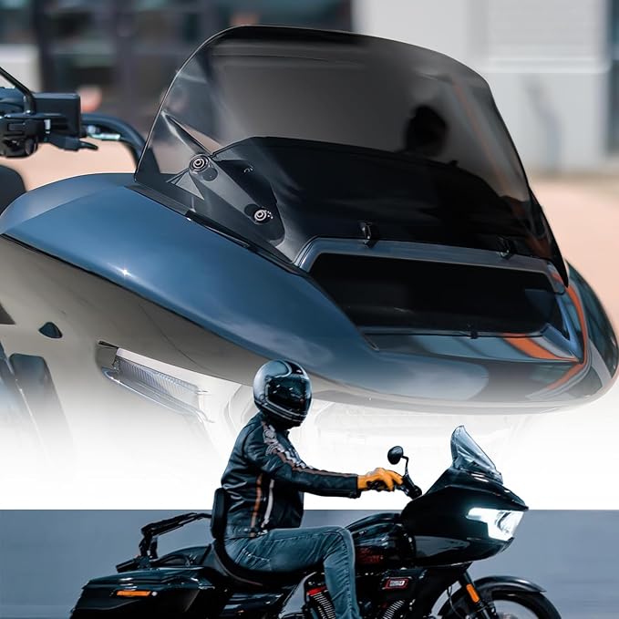 Compatible with 2023 2024-2026 Road Glide Windshield 12" Windscreen for Harley road glide CVO/SE FLTRXSE 2023 FLTRX 2024 CVO ST FLTRXSTSE 2024 Harley Accessories, Black