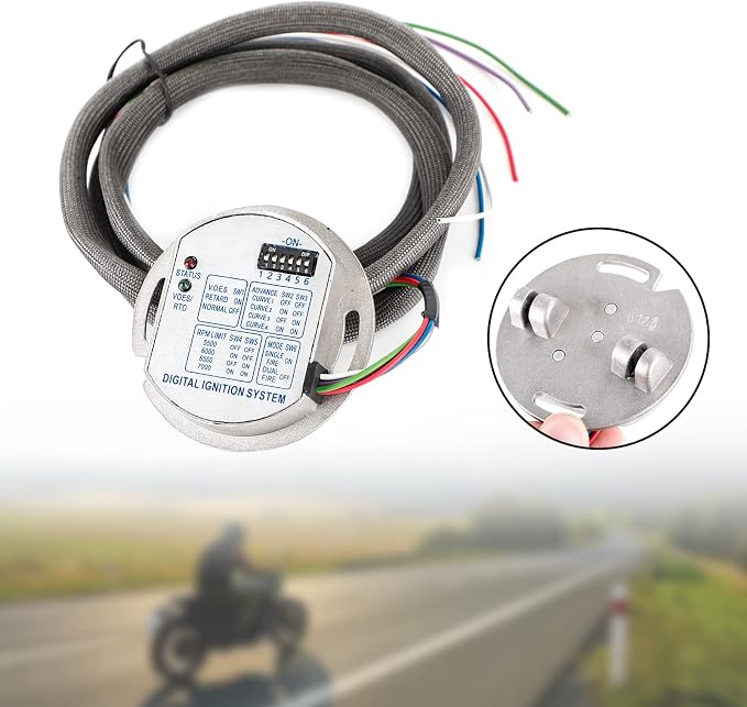 Topteng Motorcycle Single Fire Electronic Ignition Module fits for Harley Evolution, Ultima, Revtech, Shovelhead, & any Evolution