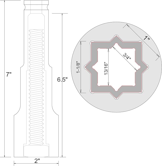 4-Point Square Impact Socket,1/2 drive, 4 in 1 Coaxial Spring Loaded Socket: 3/4", 13/16", 1", 1-1/8", Heat Treated Cr-Mo Alloy Steel