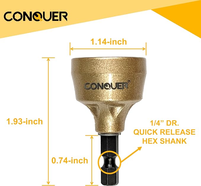CONQUER Precision Tool Set Bundle: Magnetic Socket Extension Set + Tungsten Blade Deburring External Chamfer Tool