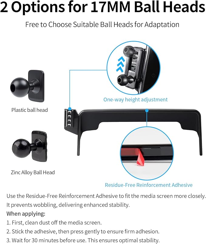 Wireless Charging Car Phone Holder for Nissan Armada 2021-2024 / Infiniti QX80 2022-2024, 12.3" Screen Fixed Clip, 360° Rotation Car Phone Mount Compatible with MagSafe