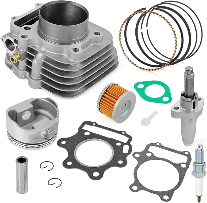 MOTO1988 80mm Big Bore Top End Cylinder Rebuild Kit Piston Ring Tensioner 1993-2008 For Honda TRX300EX TRX 300EX Sportrax 300