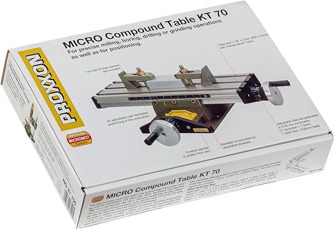 Proxxon 27100 Micro Compound Table KT 70
