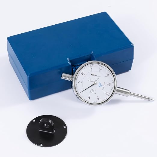 PEC Tools Precision Dial Indicator 0-1" Range, 0.0005" Resolution | Lug-On-Center Back