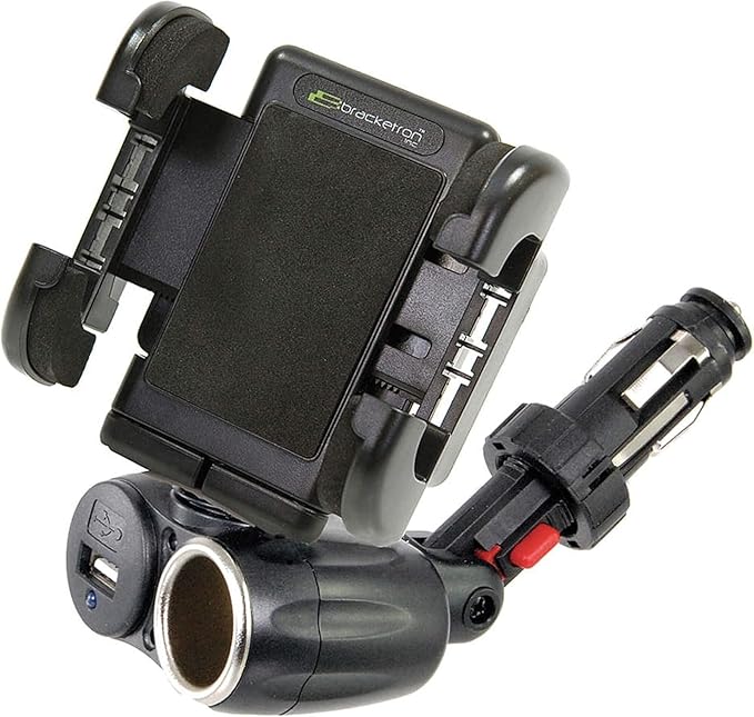 Bracketron Universal USB Power Dock Grip-iT Mount,Black