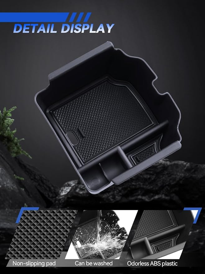 for Integra Center Console Organizer 2023 2024 2025 2026 Acura Integra Accessories Armrest Tray Middle Storage Box Insert Container Durable ABS Plastic
