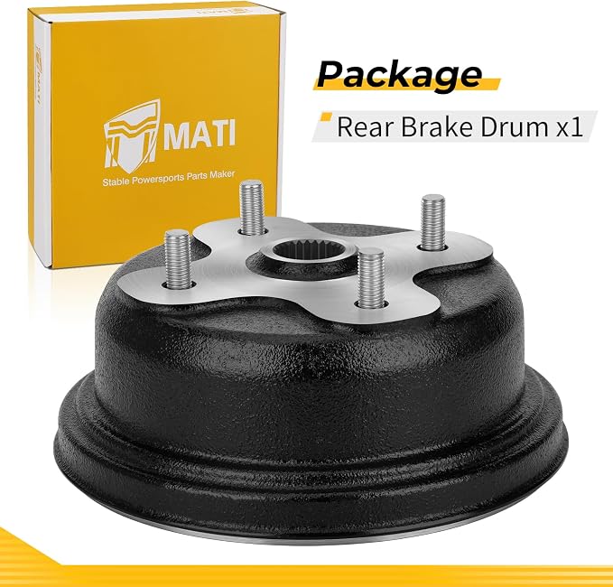 M MATI Rear Brake Drum for Yamaha Big B-ear 350 1996-1999 Kodiak 400 1993-1999 Grizzly 600 1998 4GB-2531E-00-00