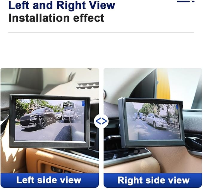 1 Pair Side Rear View Camera,80° AHD 1080P Blind Spot Camera for Monitor Units 25HZ/PAL Video Signal