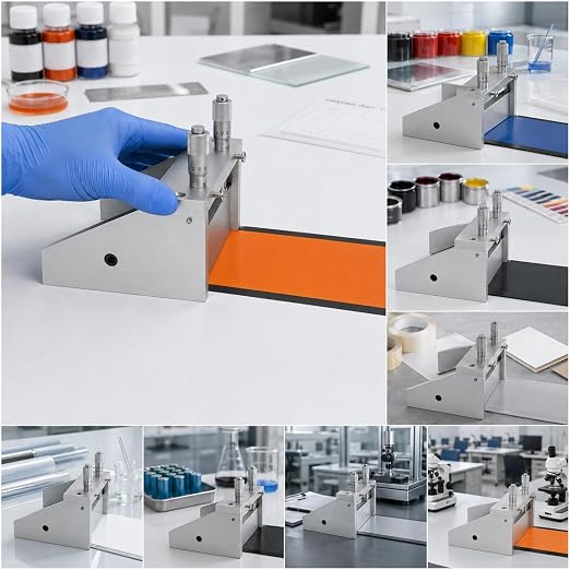 Adjustable Film Applicator Coater, 100mm Film Coating Applicator Precision Micrometer 0-3500um Wet Film Preparation Device for Ink Lab Test