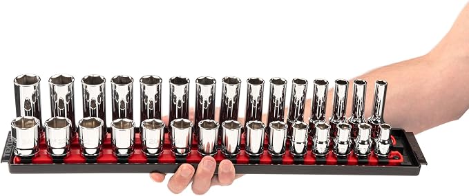 TEKTON 1/2 Inch Drive 6-Point Socket Set, 52-Piece | SHD92213