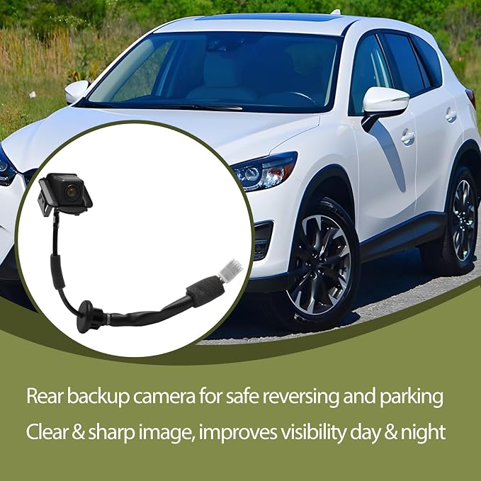 Rear View Backup Camera Compatible with Mazda CX-5 2013-2016 Parking Assist Camera Replace K015-67-RC0A MA1960108 KD33-67-RC0 KD3367RC0B KD3367RC0C