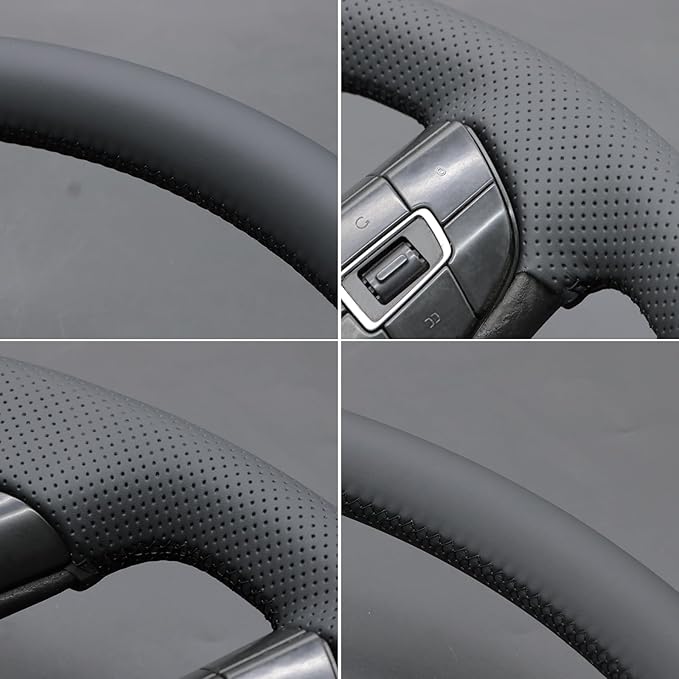 MEWANT Hand Sewn Steering Wheel Cover Wrap for Volvo VNL VNR FM FH 2017-2025 Steering Wheel Accessories for Volvo FM