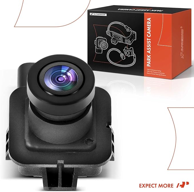 A-Premium Park Assist Camera Rear View Backup Reverse Camera Compatible with Select Ford Models - 2015 2016 2017 2018 2019 Transit-150/Transit-250/Transit-350/Transit-350 HD - Replace# CK4Z19G490A