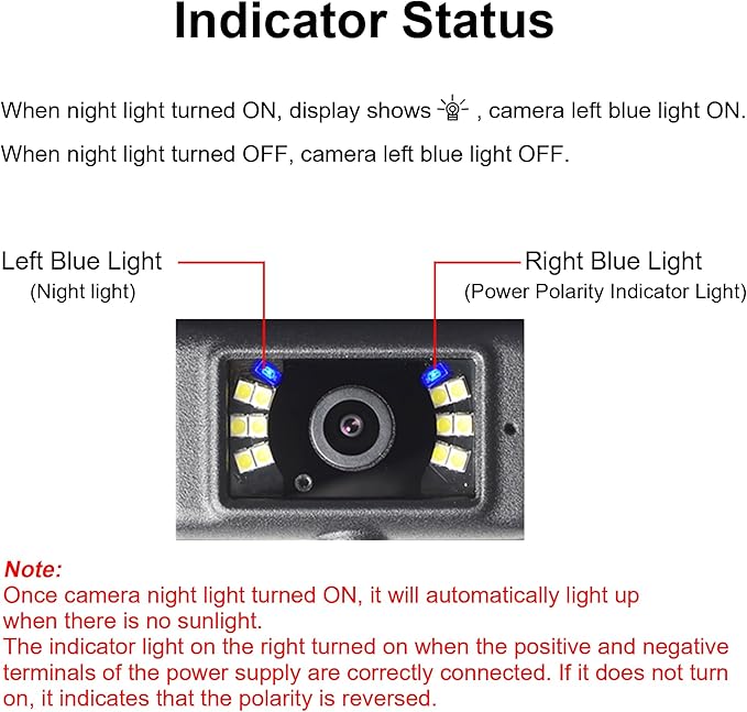 Haloview BTC125W Wireless RV Rearview FHD 1080P Camera with Marker Light for BT7/BT6/BT7 TPMS Monitor System
