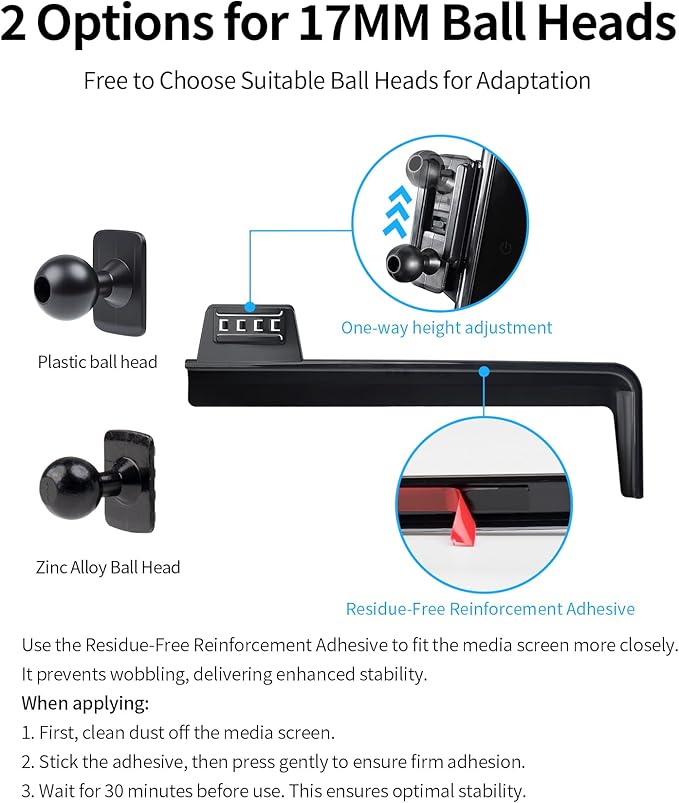 Wireless Charging Car Phone Holder for Mercedes Benz CLA-Class 2020-2025/GLB-Class 2020-2025/GLA-Class 2021-2025/A-Class 2019-2022/EQB 2022-2025, 10.25" Screen Fixed Clip