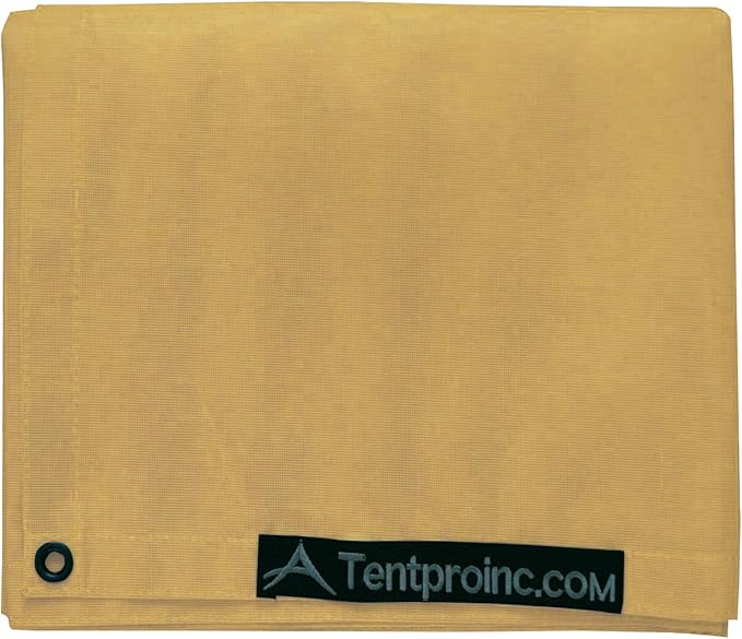 Tentproinc RV Awning Side Shade Screen 9'X7' - Beige Mesh Screen Sunshade Complete Kits Camping Trailer Canopy UV Sun Blocker - 3 Year Warranty