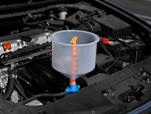 EPAuto Spill Proof Radiator Coolant Filling Funnel Kit