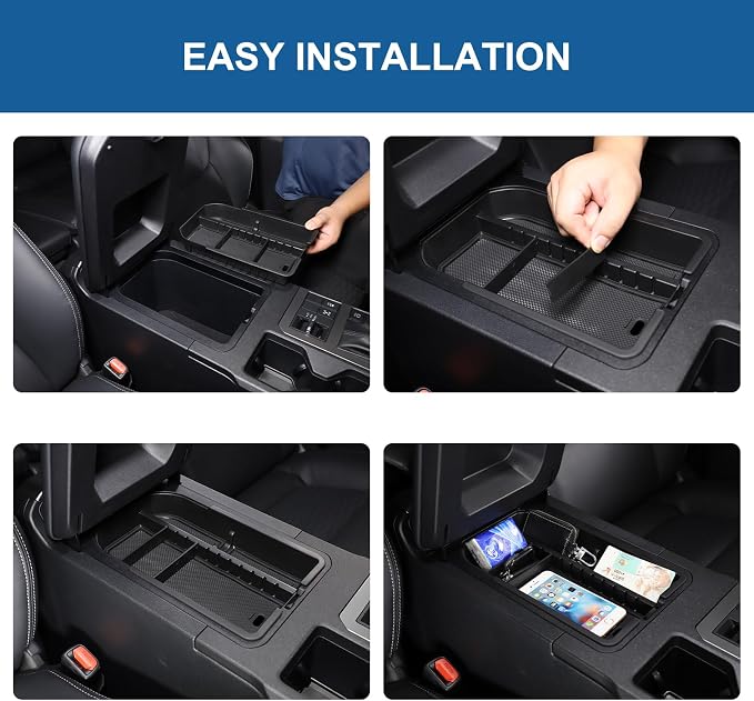 Sunglasses Holders and Center Console Storage Box Compatible with Toyota Land Cruiser Prado 250 J250 LC250 2024 2025,Center Armrest Organizer &Glasses Holder Sunglasses Case Storage Box Replace