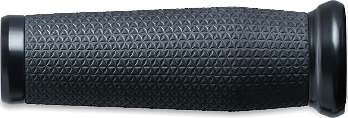 Kuryakyn 5945 Thresher Handlebar Grips for Throttle and Clutch: 2014-17 Indian Motorcycles, Satin Black, 1 Pair