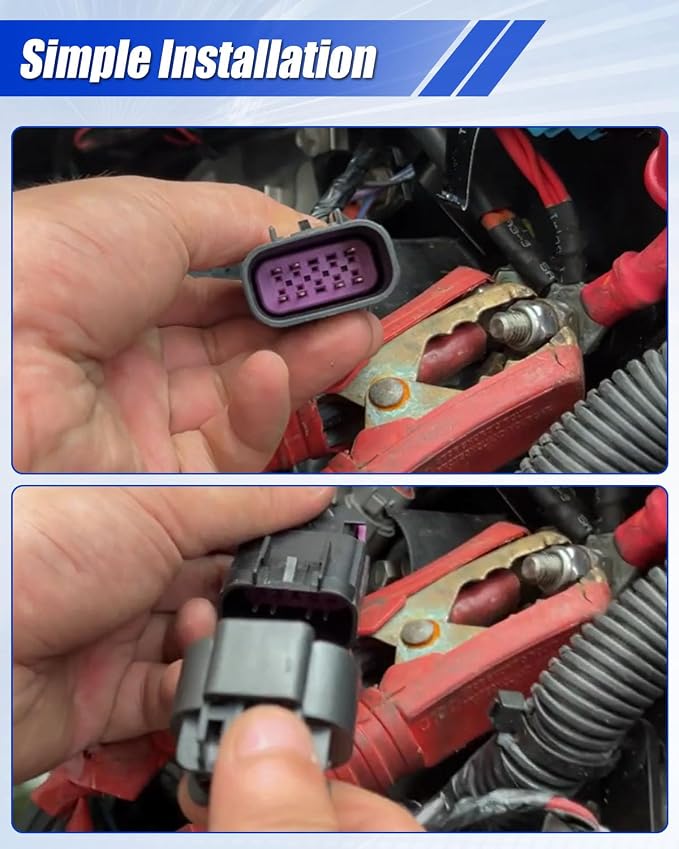 OBD2 Adapter 10-Pin Cable Fit for Mercury MerCruiser Cummins DTS Fit for Jaltest JDC617A