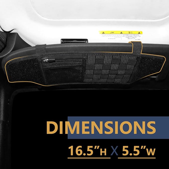 sukemichi Visor Organizer Sun Visor Molle Panel for Jeep JK, Tactical Sun Visor Organizer For 2012-2018 Jeep Wrangler JK JKU Accessories Visor Storage Holder Pouch,2 Pack,Fit Driver and Passenger Side
