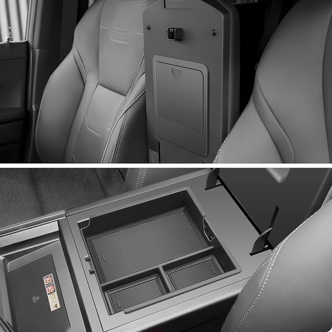 SKTU 2Pcs for 2024 2025 2026 Lexus GX550 Accessories Center Console Organizer for 2024 2025 2026 Lexus GX550 Console Tray & Hidden Storage Box GX550 Privacy Storage Box (NOT Fit for Cool Box)