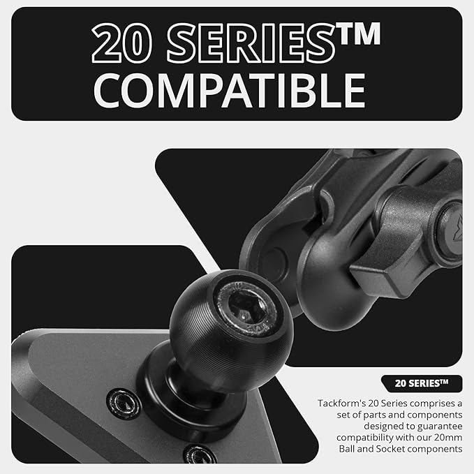 Tackform Link Vent Phone Mount Compatible with 2015-2020 Ford F-150, 2017-2021 Super Duty, 2018-2021 Expedition | Aluminum | Compatible with MagSafe | Universal Magnetic Holder | 2" Arm | Black Knob