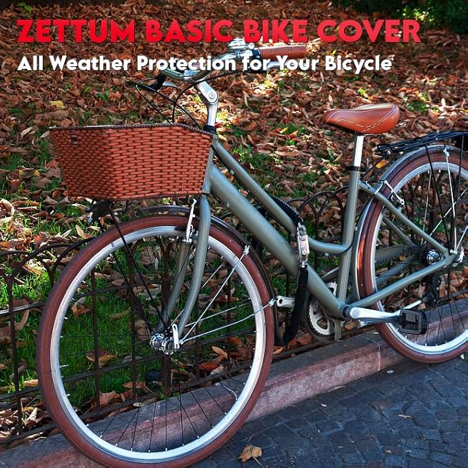 Zettum Bike Cover for 3 Bikes - 600D Bike Covers Outdoor Storage Waterproof & Heavy Duty, Large Bicycle Cover for 3 eBike, Road Bike, Mountain Bike, Hybrid Bike, Beach Cruiser Bike, Scooter and More