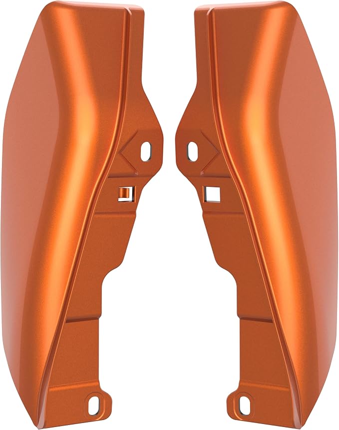 Color - Matched Mid Frame Air Deflectors Heat Shield, Perfectly Fit for Harley Touring Models 2009-2026 Amber Whisky