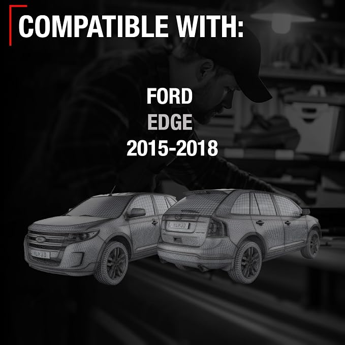Rear View Backup Camera, Reverse Park Assist - Compatible with 2015-2018 Ford Edge - OEM F2GZ19G490A, FO1960119