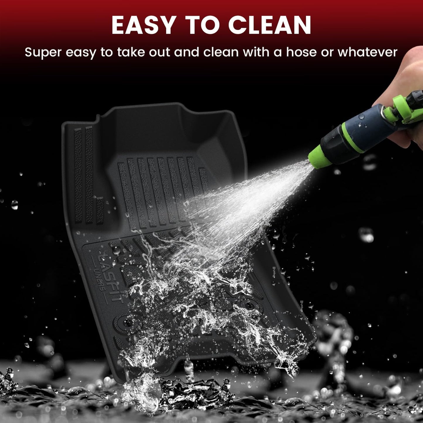 LASFIT Floor Mats & Cargo Liner 2021-2025 & Only 7 Seats (Not for 8/9 Seats) for Chevy Suburban/GMC Yukon XL(Only Yukon XL, Not Fit Yukon)/Cadillac Escalade ESV(Only Escalade ESV, Not Fit Escalade)