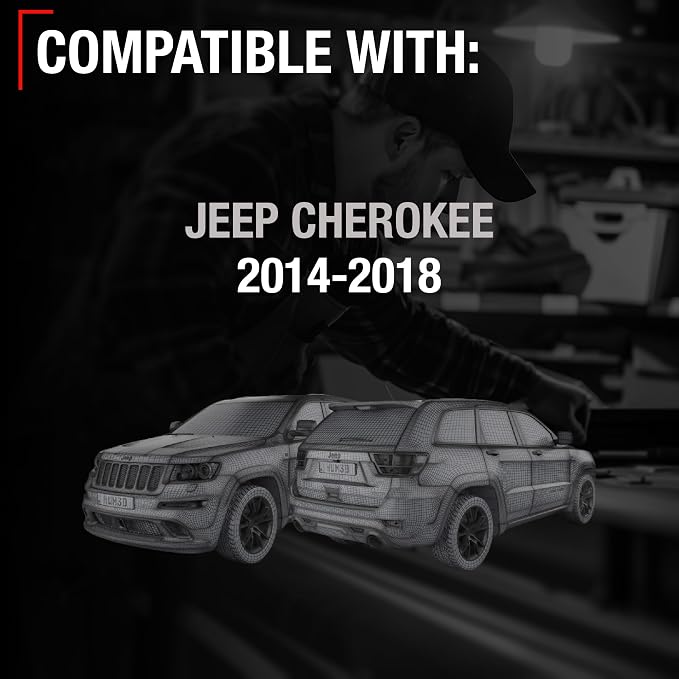 Rear View Backup Camera, Reverse Park Assist - Compatible with 2014-2018 Jeep Cherokee - OEM 56038991AK, CH1960110