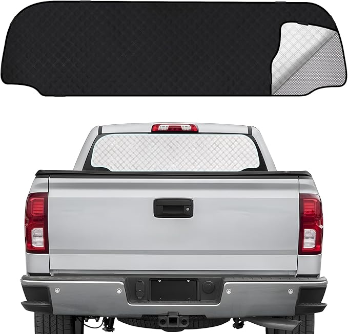 ZATOOTO Rear Windshield Sunshade for Silverado EV 2024 Rear Windshield Sunshield Double Layer Design for Sunshade and Privacy Offer Great Visibility Sun Blocker Back Window Sun Shade for Silverado